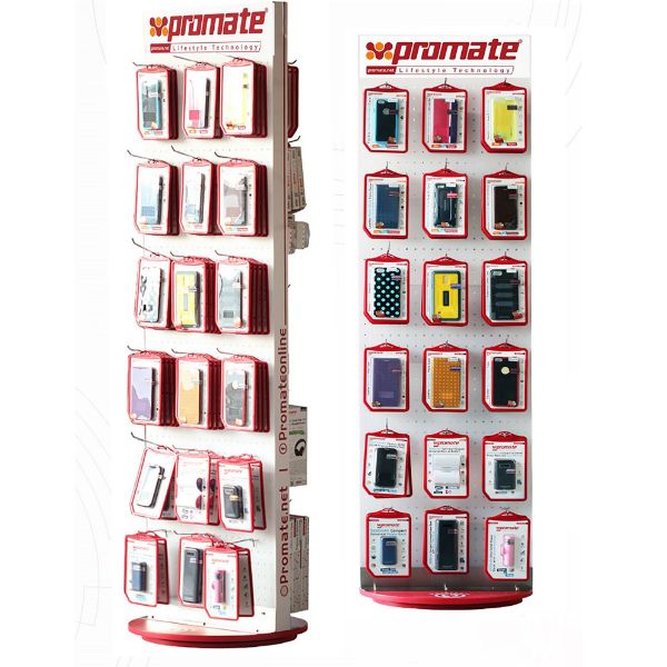 Picture of Retail Point of Sale Stand. 52 x 180 x 55cm. 60x Hooks: 15cm. Double Sided Rotatable