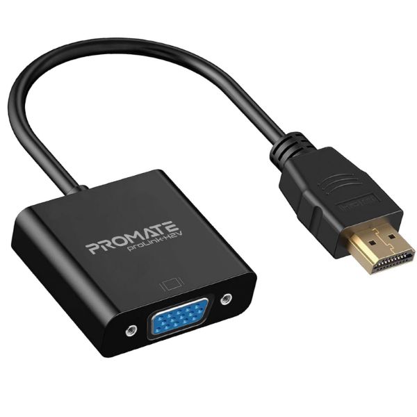 Picture of HDMI (Male) to VGA (Female) Display Adaptor Kit. Supports up to 1920x1080@60Hz.