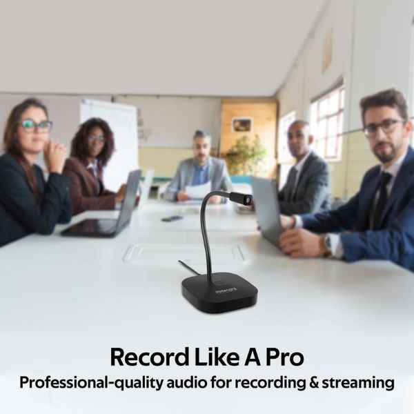 Picture of OmniDirectional USB Microphone w Gooseneck Design Mute Button Easy Plug & Play