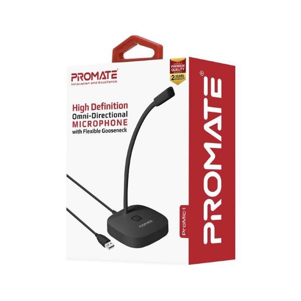Picture of OmniDirectional USB Microphone w Gooseneck Design Mute Button Easy Plug & Play
