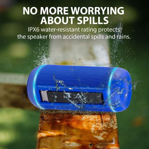 Picture of 30W True Wireless Stereo Spkr with LED light Show Multi Playback Modes 6600mAh Power