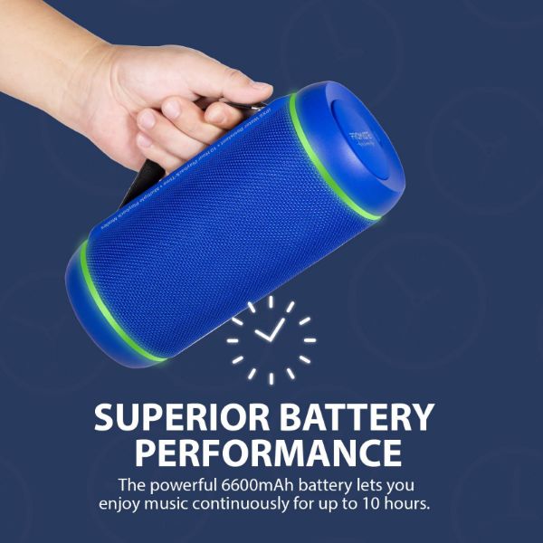 Picture of 30W True Wireless Stereo Spkr with LED light Show Multi Playback Modes 6600mAh Power