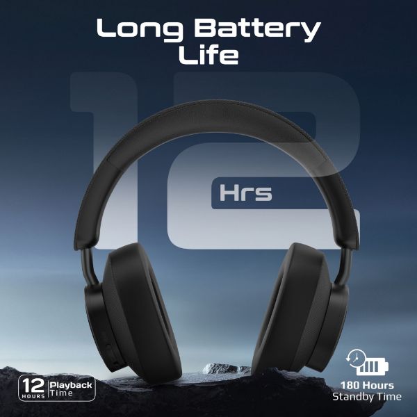 Picture of HiFi Stereo Wireless Over Ear Ergonomic Headphones. Up to 12 Hours Playing Time