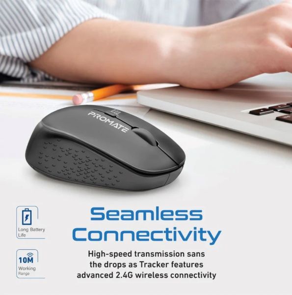 Picture of Ergonomic Wireless Mouse 800/1200/1600 Dpi. 10m Working Range. Included Nano Receiver