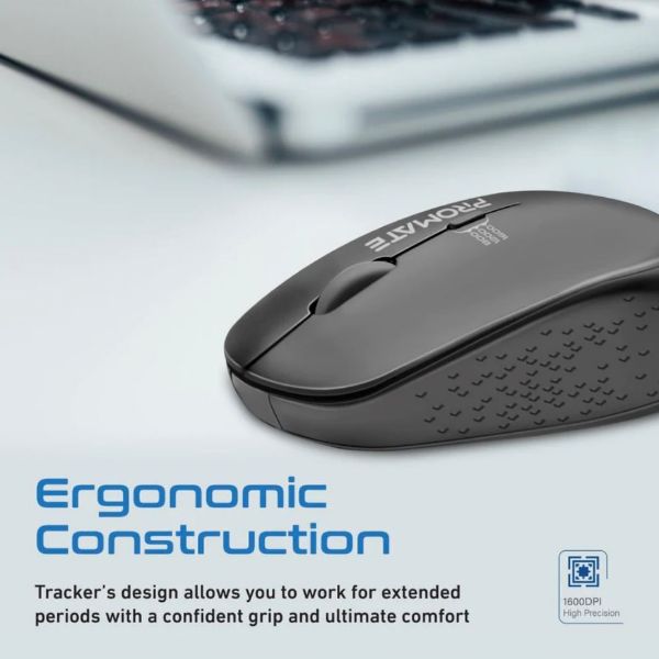 Picture of Ergonomic Wireless Mouse 800/1200/1600 Dpi. 10m Working Range. Included Nano Receiver