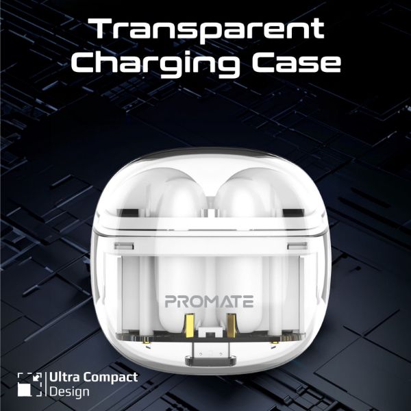 Picture of In-Ear HD Bluetooth Earbud Intellitouch & 300mAh Charging Case. Ergonomic Fit