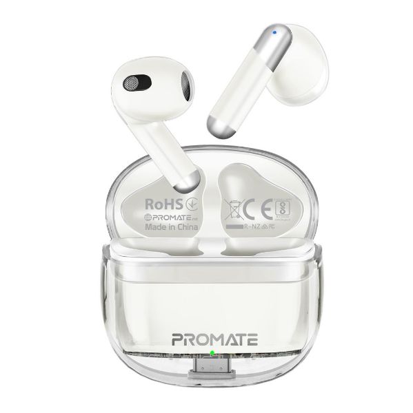 Picture of In-Ear HD Bluetooth Earbud Intellitouch & 300mAh Charging Case. Ergonomic Fit