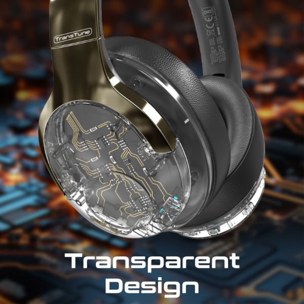 Picture of HiFi Stereo Wireless Bluetooth Active Noice Cancelling Headphones Gun Metal