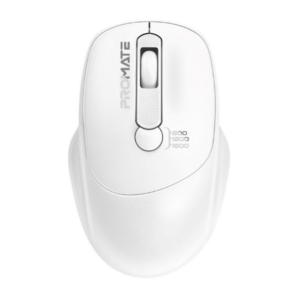 Picture of EZGrip Ambidextrous Ergonomic Wireless Mouse White