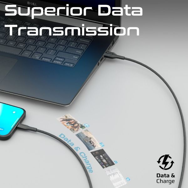 Picture of 2M USB-A to USB-C Super Flexible Cable. Supports 2A Charging & 480Mbps Data