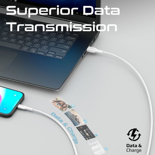 Picture of 2M USB-A to USB-C Super Flexible Cable. Supports 2A Charging & 480Mbps Data