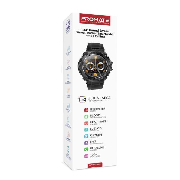 Picture of IP67 Sport Watch w/ 1.53'' Round Screen & BT Calling. Fitness Tracker Pedometer