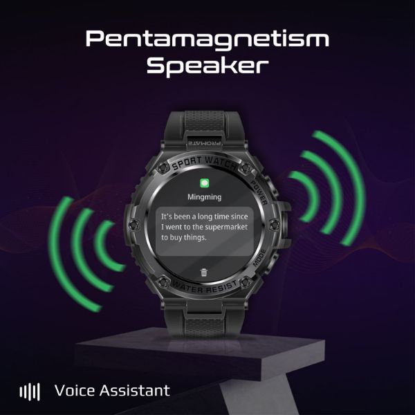 Picture of IP67 Sport Watch w/ 1.53'' Round Screen & BT Calling. Fitness Tracker Pedometer