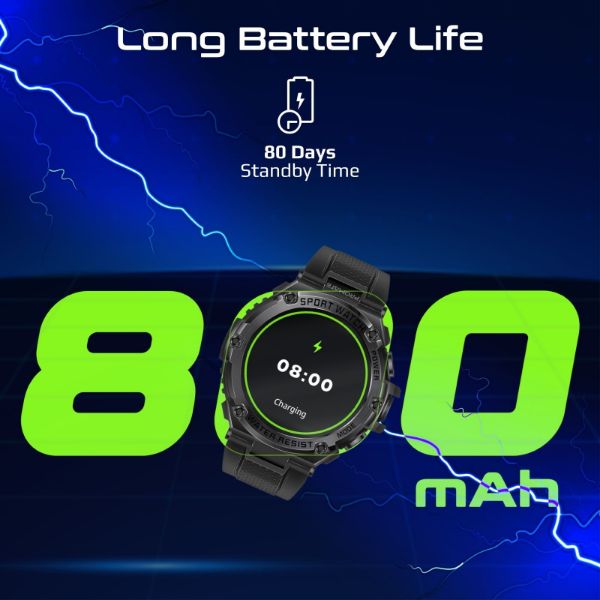 Picture of IP67 Sport Watch w/ 1.53'' Round Screen & BT Calling. Fitness Tracker Pedometer