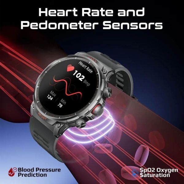 Picture of IP67 1.85'' Fitness Tracker Smartwatch w/ BT Calling. Up to 60 Days Standby 7-10