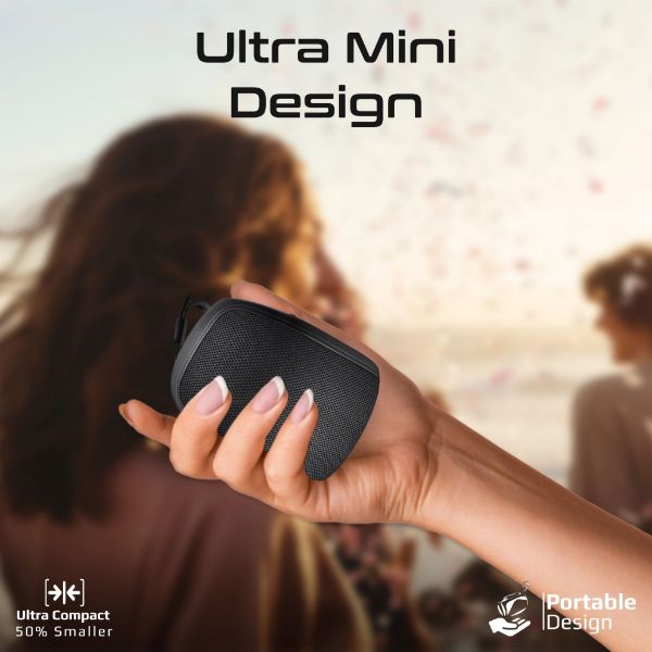 Picture of 5W Wireless HD Bluetooth Portable Speaker w/ Built-in Lanyard. Battery Capacity 1200