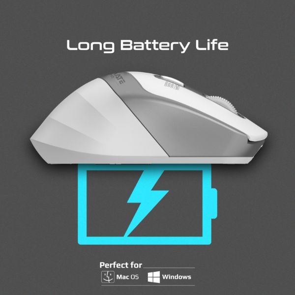 Picture of Ergonomic Silent Click Wireless Mouse up to 2200 DPI. 10m Working Range. Plug & Play