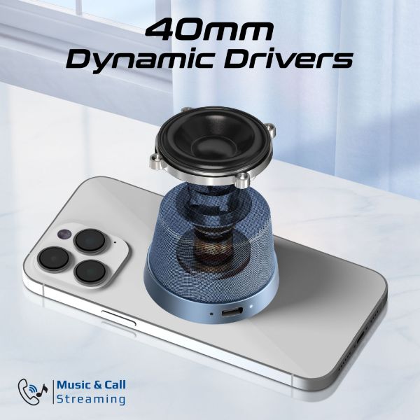 Picture of 3W Mini Bluetooth Speaker w/ Magsafe Compatible Base. Supports Music & Calls High