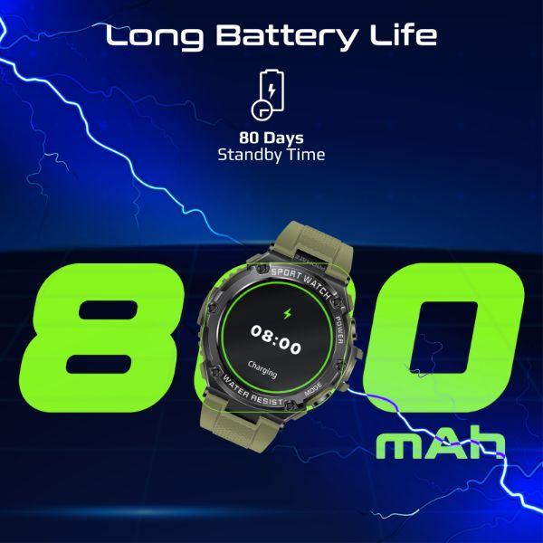 Picture of IP67 Sport Watch w/ 1.53'' Round Screen & BT Calling. Fitness Tracker Pedometer