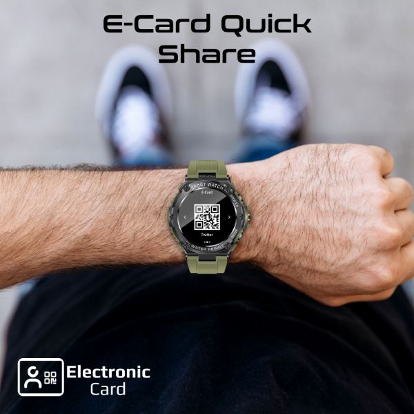 Picture of IP67 Sport Watch w/ 1.53'' Round Screen & BT Calling. Fitness Tracker Pedometer