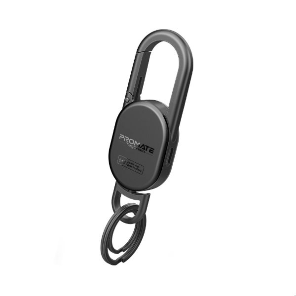 Picture of Smart Carabiner Keychain with Apple Find my Location. Rechargable Battery Precise