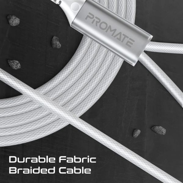 Picture of 1.4M 140W PD USB-C to Dual USB-C Charging Cable. White