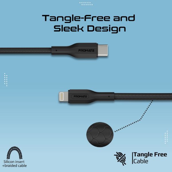 Picture of 3-Piece 60W PW USB-C to Lightning Cable Kit Includes 0.3M 1.2M & 2M