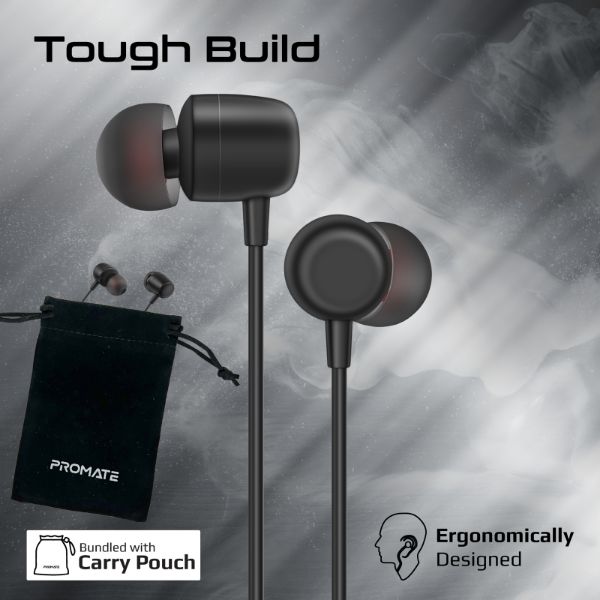 Picture of In-Ear Ergonomic USB-C Wired ENC Stereo Earphones. In-line Microphone & Volume