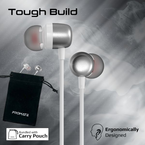 Picture of In-Ear Ergonomic USB-C Wired ENC Stereo Earphones. In-line Microphone & Volume