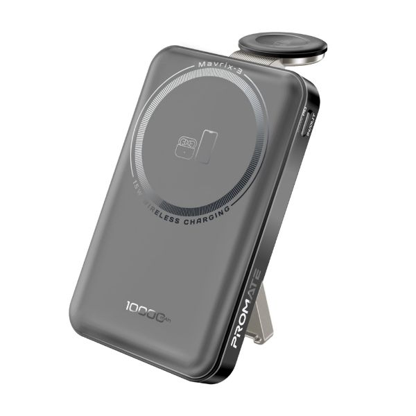 Picture of 10000mAh 3-in-1 Smartphone & Apple Watch Charging PowerBank w Dual USB-C & Lightning Cable