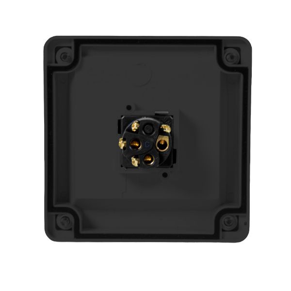 Picture of 1 Gang Weatherproof Black Switch 15A IP65 Hea Duty Industrial Grade Virgin