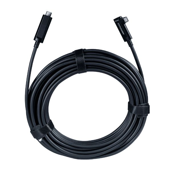 Picture of 15M USB 3.2 Right-Angled Type C to C Hybrid Active Opti Cable