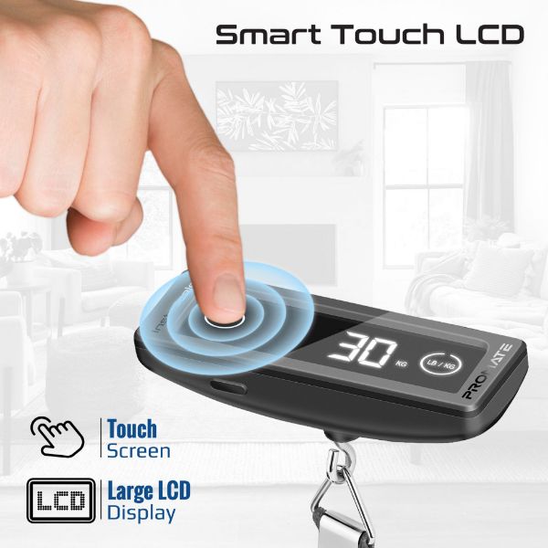 Picture of Portable High-Accuracy Digital Luggage Scale with Touch Scree LCD. 40KGs Max Capacity