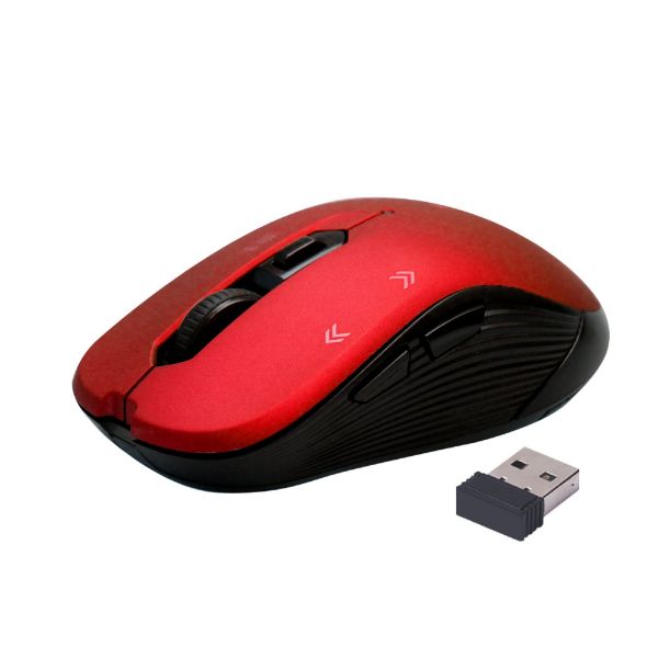 Picture of Ergonomic Optical Tracking Wireless Mouse with Quick Forward/Back Buttons 10m