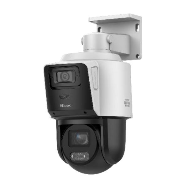 Picture of 4MP Dual-Lens PTZ Camera Active Deterrence Red/Blue Flashing Light, IP66, White