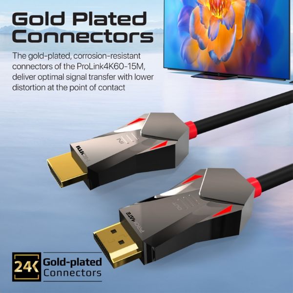 Picture of 15m Ultra-High Definition (UHD) 2.0 HDMI Cable. Supports 4K@60Hz (4096x2160).