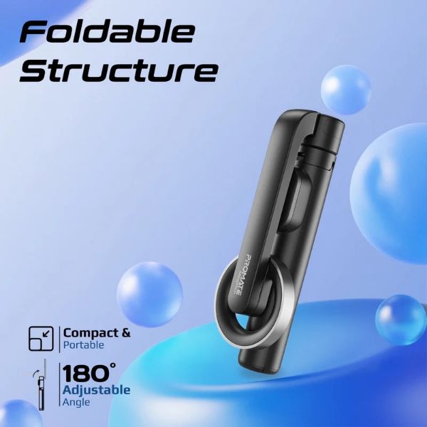 Picture of MagSafe Foldable Selfie Stick with BT Remote Control 70cm Max Height Remote