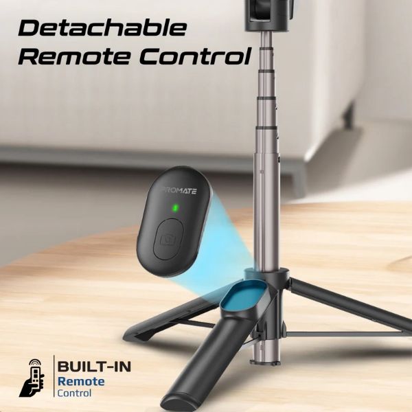 Picture of MagSafe Foldable Selfie Stick with BT Remote Control 70cm Max Height Remote