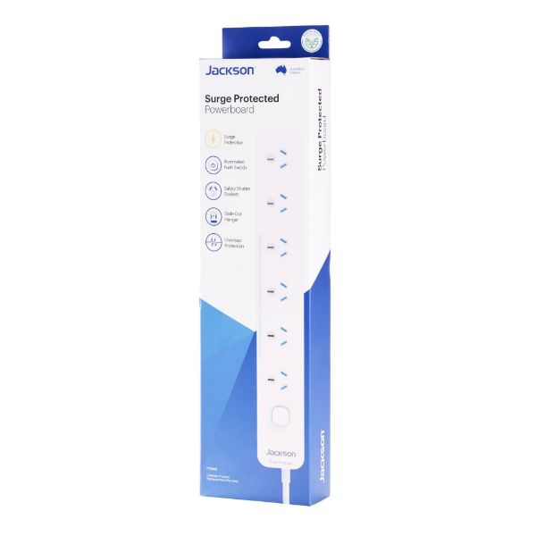 Picture of Master Switched 6 Way Surge Protected Powerboard