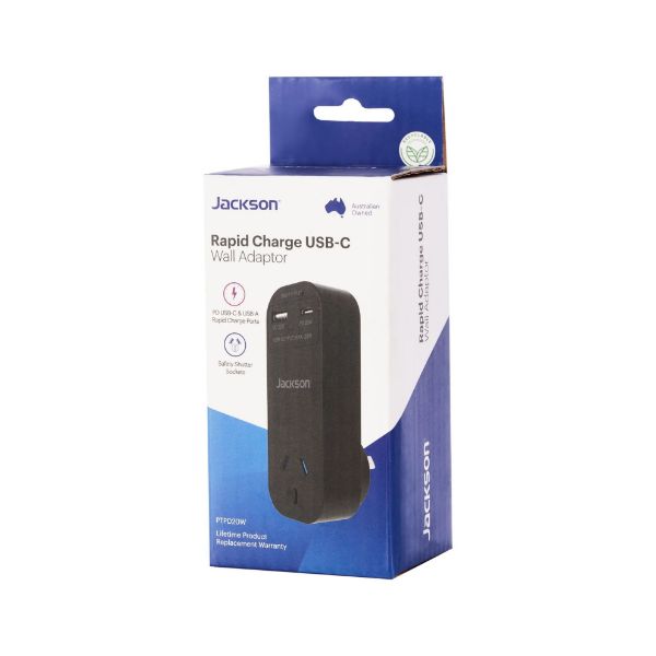 Picture of 20W PD Rapid Charge USB-A/C Ports Wall Adapter