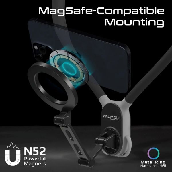 Picture of MagSafe Neckband Phone Mount for Handsfree POV. Quick release Neck Lock Fixing