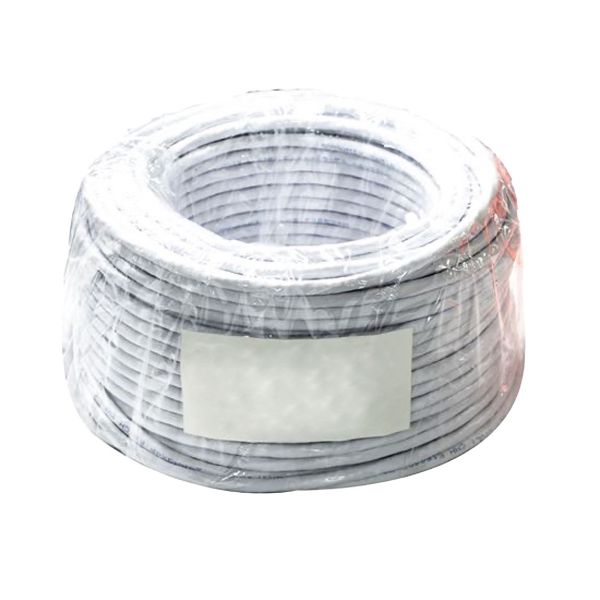 Picture of 50m Cat6 Ivory UTP Solid Cable Cable Roll 250MHz 23AWGx4P PVC CM UL Rated Jacket