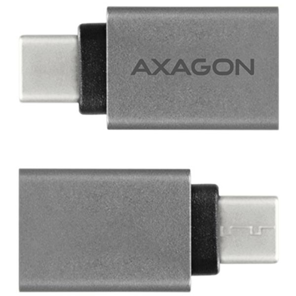 Picture of AXAGON USB-C 3.1 M to USB-A F Adapter. Durable Premium Aluminium Body