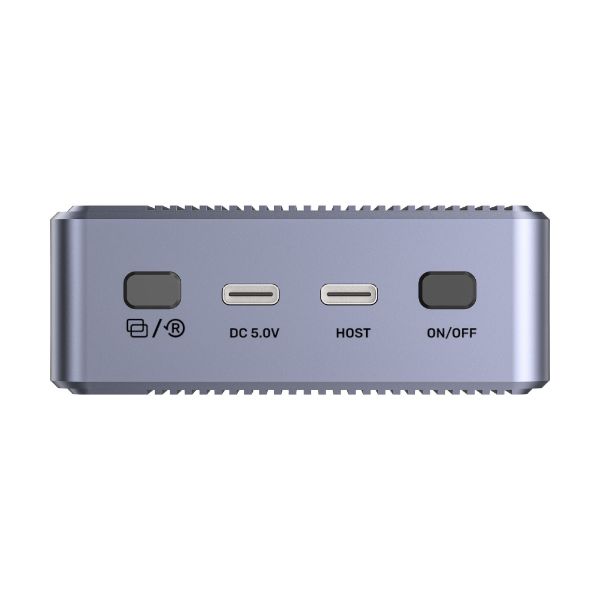 Picture of SolidForce 20Gbps Dual Bay Raid M.2 SSD Enclosure. Supports No RAID/RAID 0/RAID 1