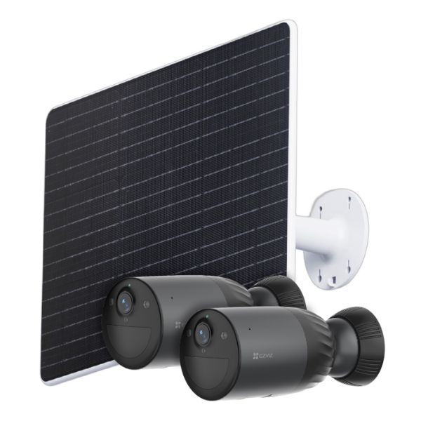 Picture of 8MP 2-Pack XMAS Camera Bundle Includes 1x BC1C-Twin + 1x PBC24 24W Solar Charging Panel