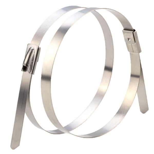 Picture of 7.9 x 840mm 316L Stainless Steel Cable Ties Pack of 50 1600N/163kgs Tensile Strength