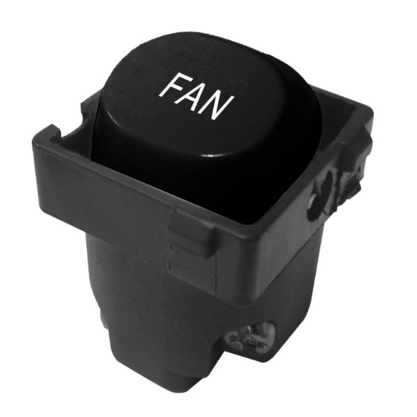 Picture of 16A 2-Way Labelled FAN Mechanism. Suits all Tradesave Plates Black