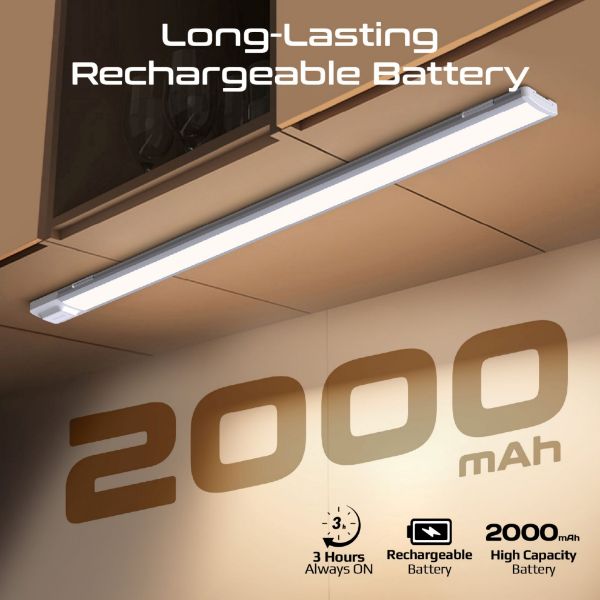 Picture of 60cm Rechargeable Light Strip with Motion Sensor. 2000mAh Battery Up to 3 Hours