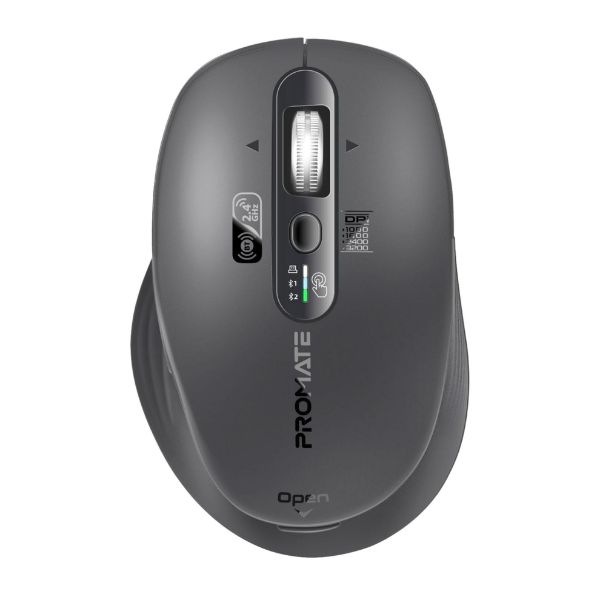 Picture of PROMATE Tri-Connect Wireless Mouse with Rechargeable Battery. 2.4G & BT Connect