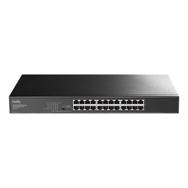 Picture of CUDY 24-Port Gigabit Managed Desktop Switch in Metal Case. 16x 10/100/1000M RJ45 Ports IG